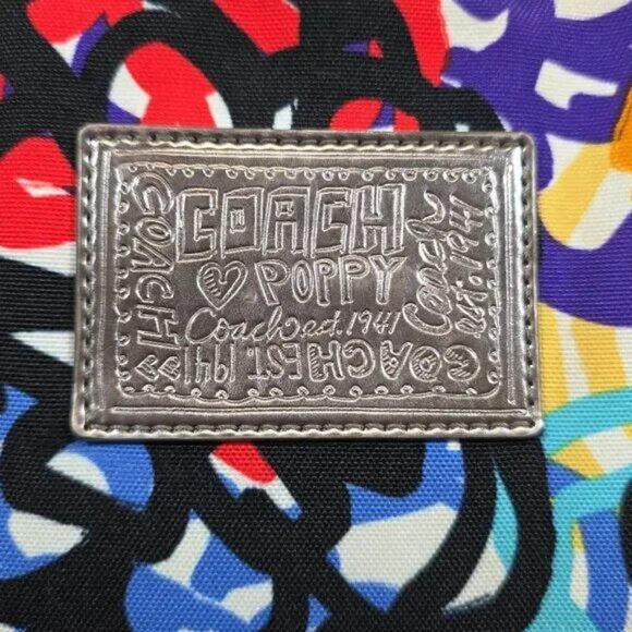 Coach Poppy Graphic Blossom Graffiti Glam Tote EUC - Picture 3 of 17